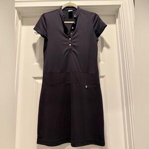 Born in Sweden. Chic Black Button-Up Mini Dress